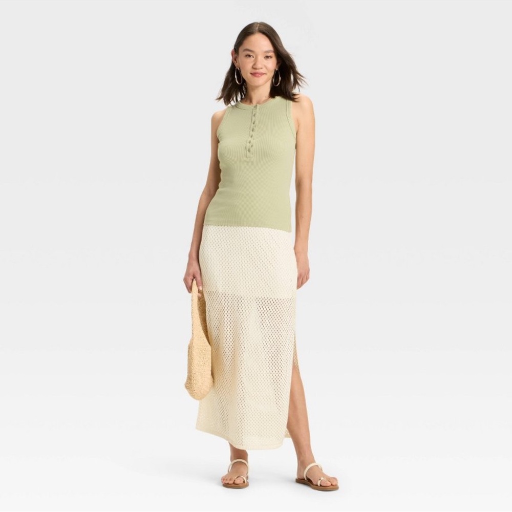 Cream Maxi Skirt - Picture 2 of 6